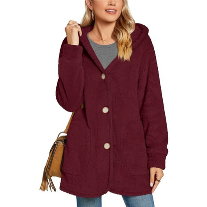 ✨👚Jaqueta com capuz aconchegante e quente para mulheres