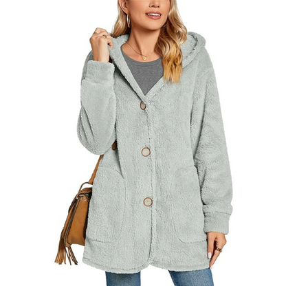 ✨👚Jaqueta com capuz aconchegante e quente para mulheres