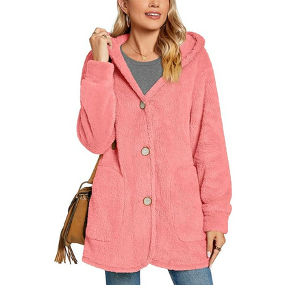 ✨👚Jaqueta com capuz aconchegante e quente para mulheres