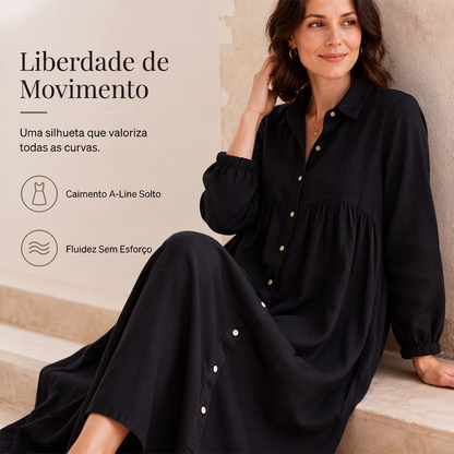 ✨👗Vestido longo de conforto sem esforço