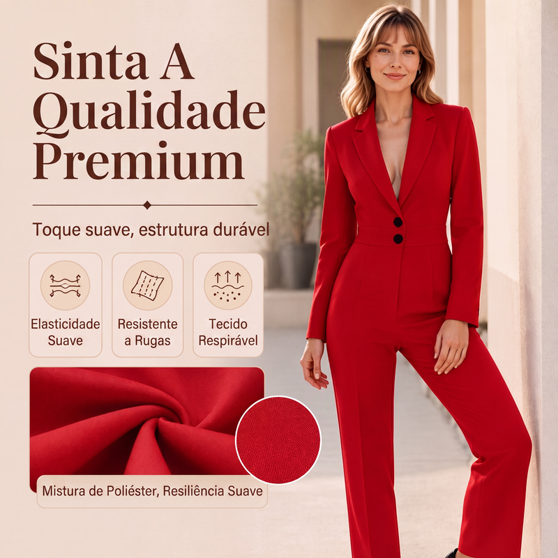 ✨👗Macacão Blazer Elegante Feminino