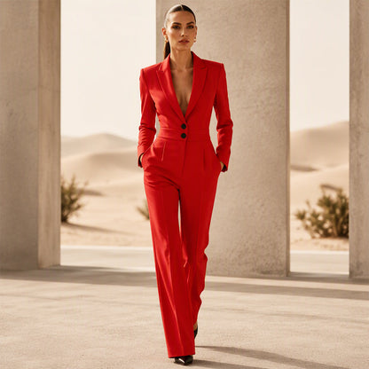 ✨👗Macacão Blazer Elegante Feminino