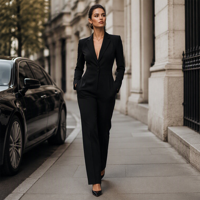 ✨👗Macacão Blazer Elegante Feminino