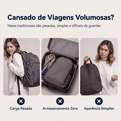 ✨Mochila de cordão vintage dobrável para mulheres