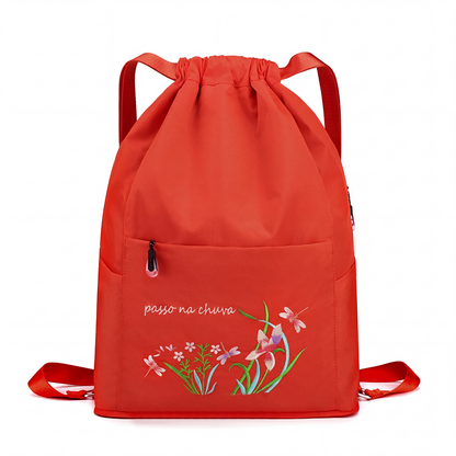 ✨Mochila de cordão vintage dobrável para mulheres