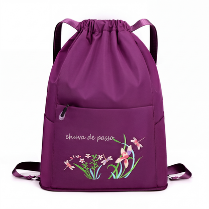 ✨Mochila de cordão vintage dobrável para mulheres