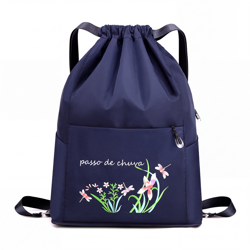 ✨Mochila de cordão vintage dobrável para mulheres