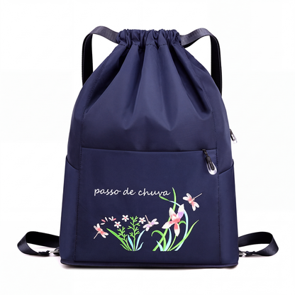 ✨Mochila de cordão vintage dobrável para mulheres