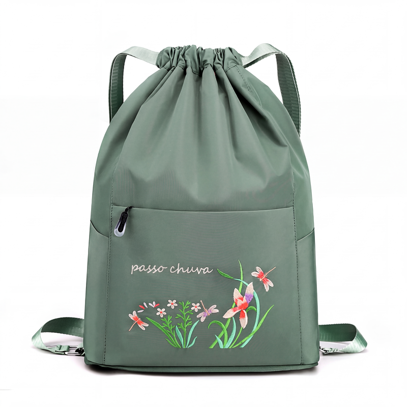 ✨Mochila de cordão vintage dobrável para mulheres