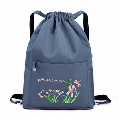 ✨Mochila de cordão vintage dobrável para mulheres