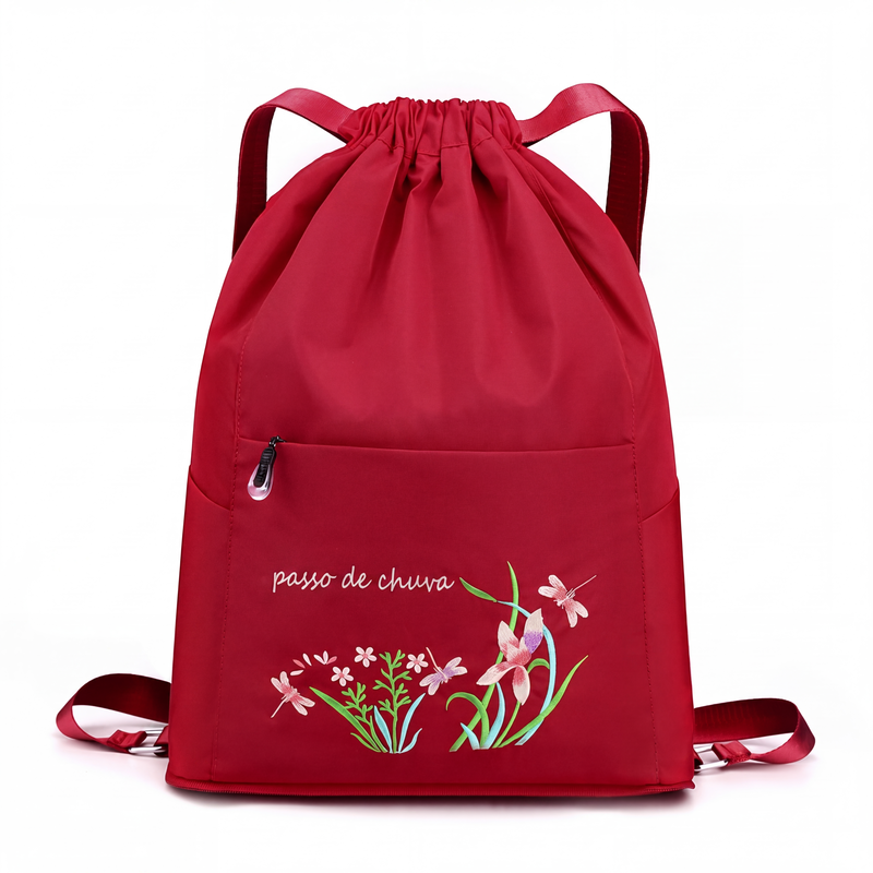 ✨Mochila de cordão vintage dobrável para mulheres