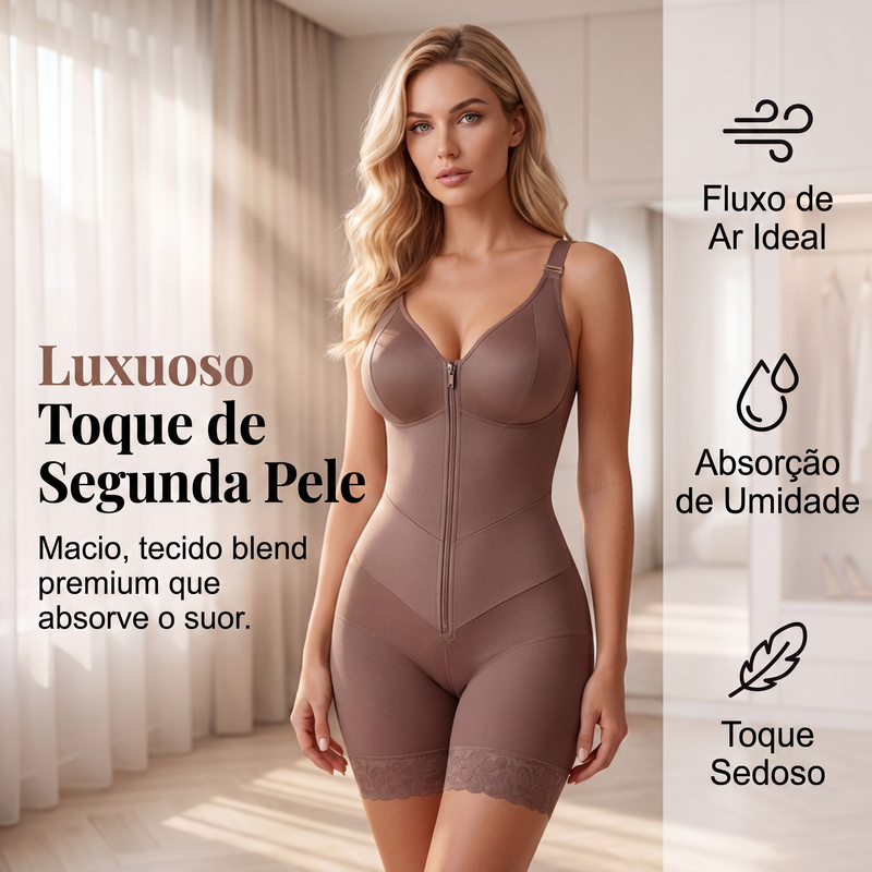 ✨Shapewear modelador com controle de barriga e aumento de glúteos