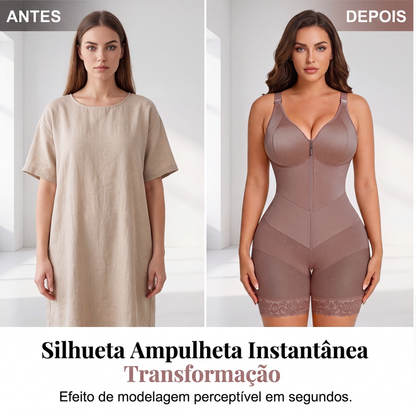 ✨Shapewear modelador com controle de barriga e aumento de glúteos