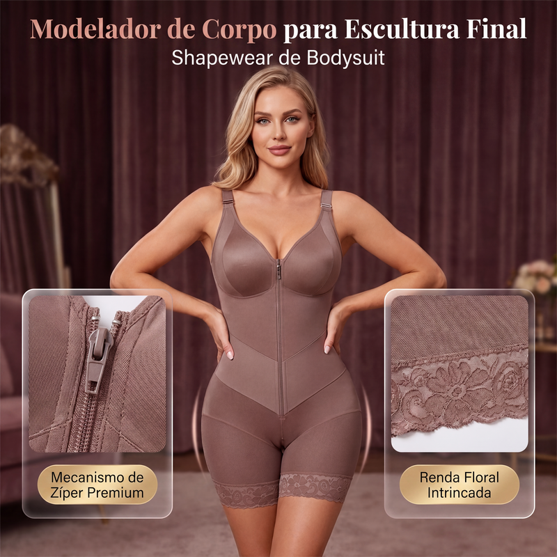 ✨Shapewear modelador com controle de barriga e aumento de glúteos