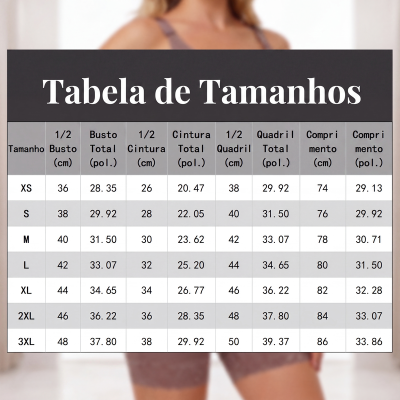✨Shapewear modelador com controle de barriga e aumento de glúteos