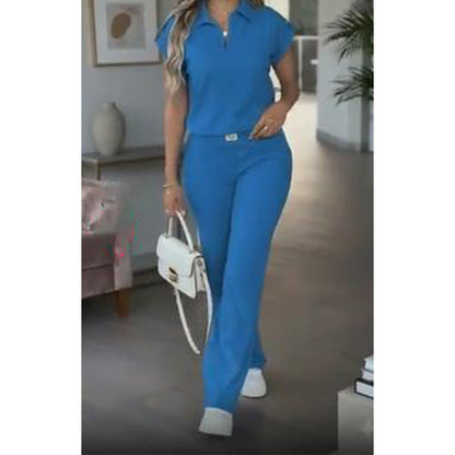 ✨👗Conjunto de 2 peças: blusa casual e calça feminina