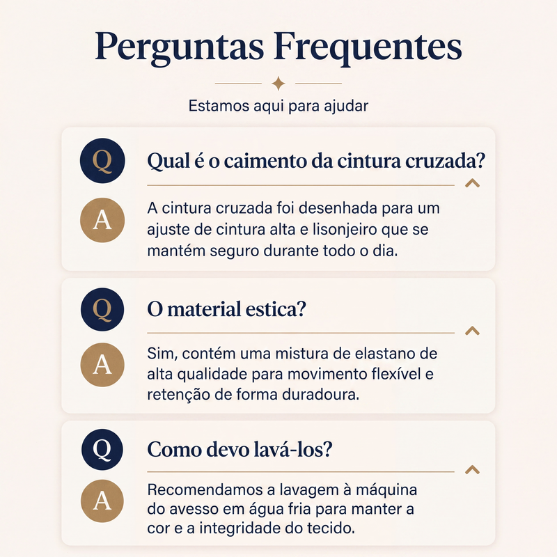 ✨Calças jeans assimétricas com cós cruzado de cintura alta para mulher