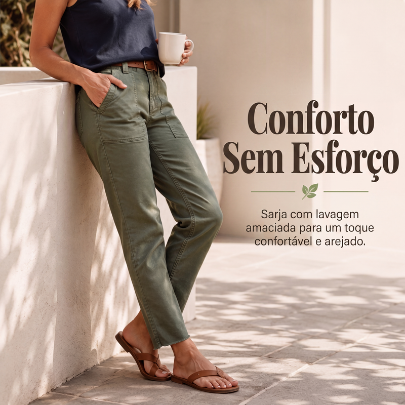✨Calças cargo casuais retas para mulheres