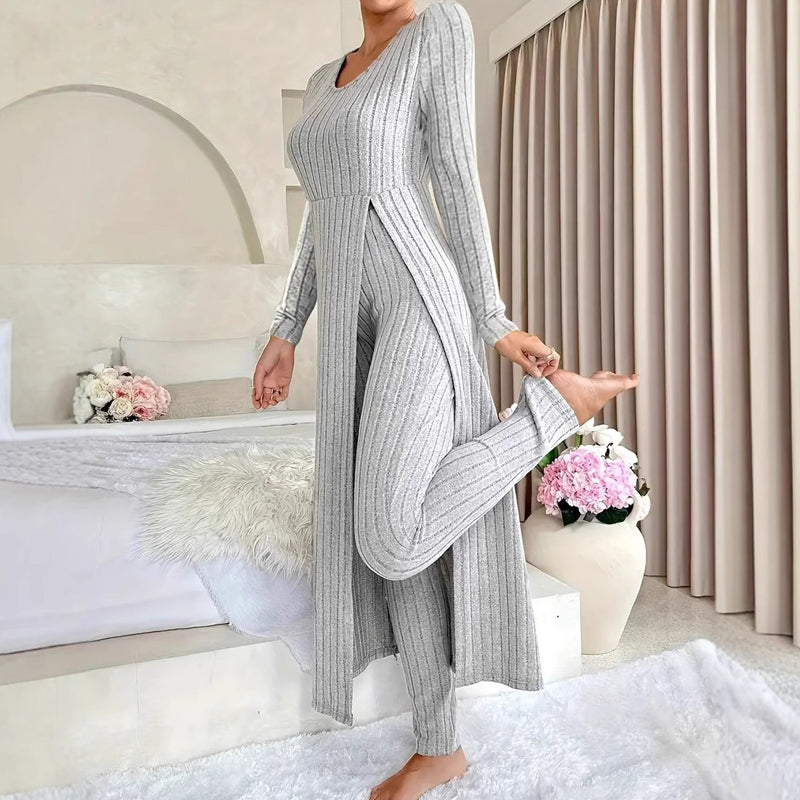 ✨👗Conjunto de 2 peças de moda casual para mulher