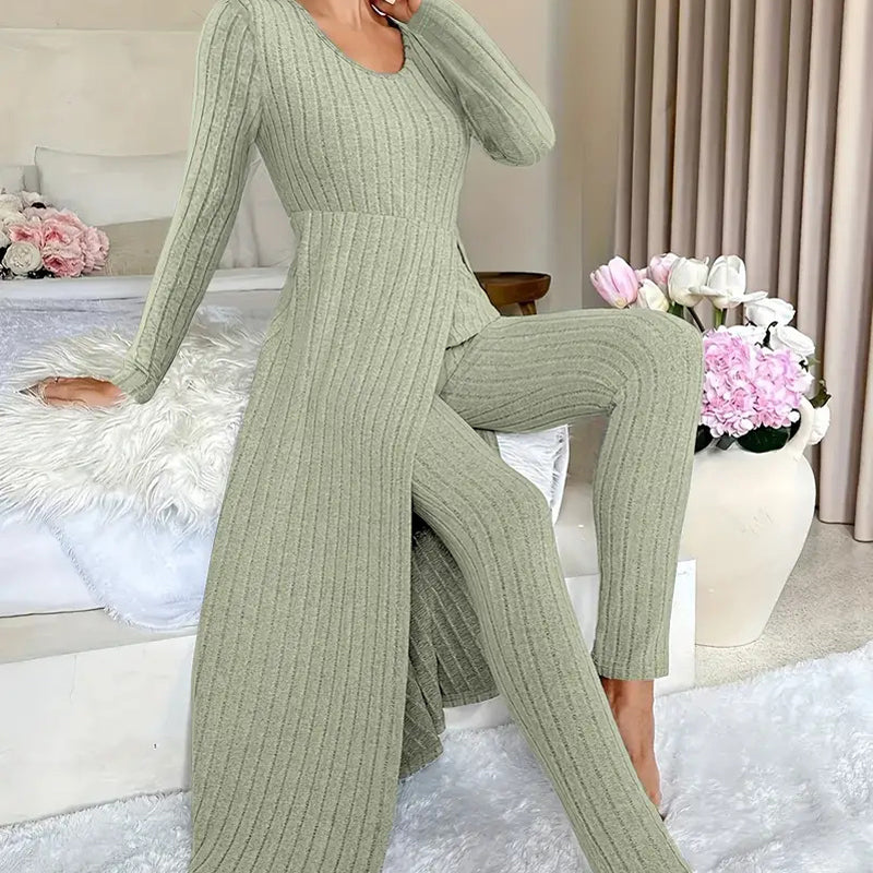 ✨👗Conjunto de 2 peças de moda casual para mulher