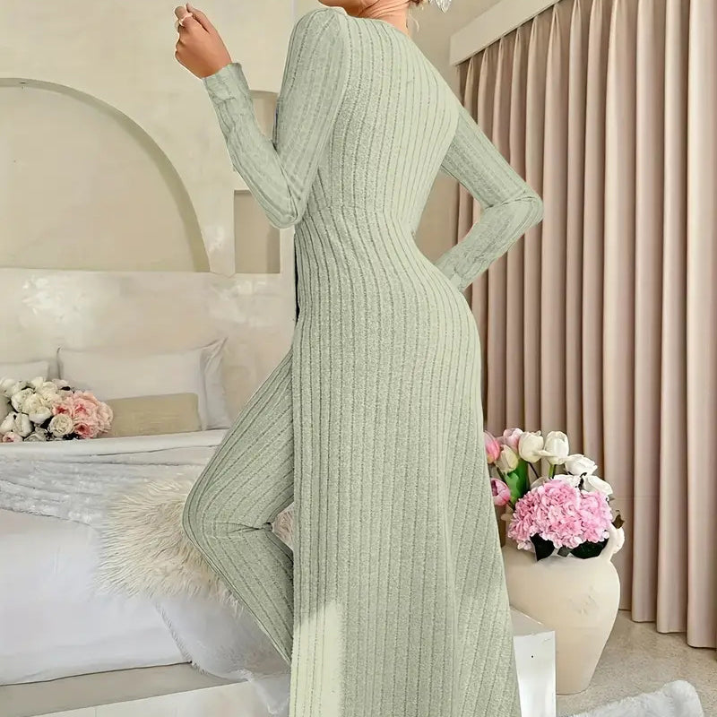 ✨👗Conjunto de 2 peças de moda casual para mulher