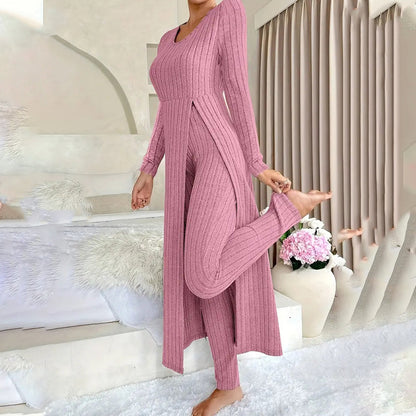 ✨👗Conjunto de 2 peças de moda casual para mulher
