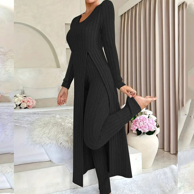 ✨👗Conjunto de 2 peças de moda casual para mulher