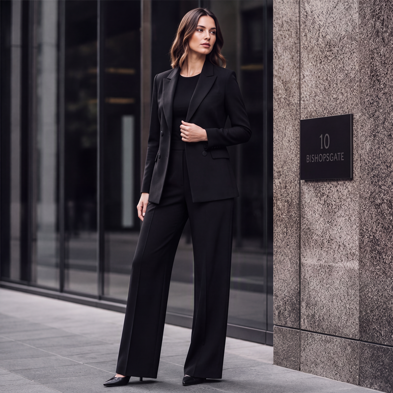 ✨👗Conjunto de 2 peças feminino: blazer elegante e calça