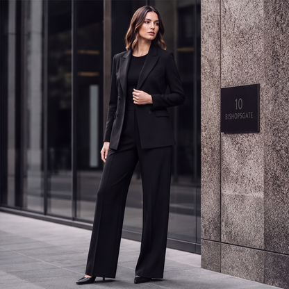 ✨👗Conjunto de 2 peças feminino: blazer elegante e calça