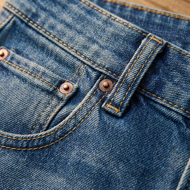 ✨Calças jeans femininas vintage de cintura alta e perna larga