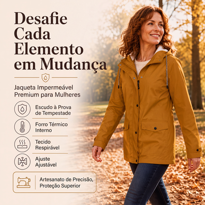 ✨👚Jaqueta feminina com capuz, forro de pelúcia e resistente ao vento