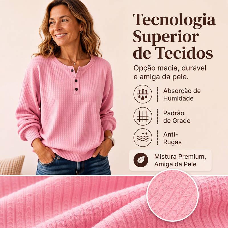 ✨👚Moletom masculino casual de trama waffle