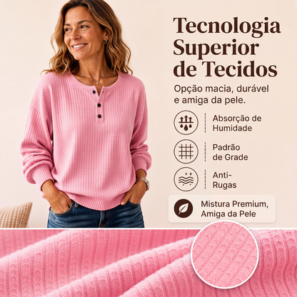✨👚Moletom masculino casual de trama waffle