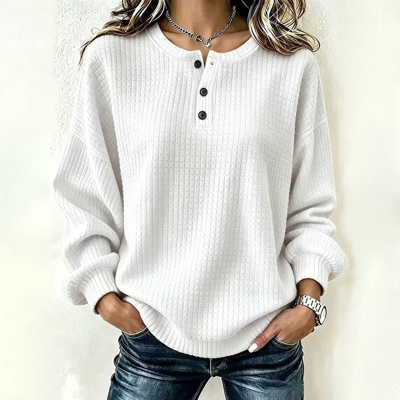 ✨👚Moletom masculino casual de trama waffle