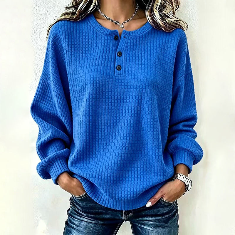 ✨👚Moletom masculino casual de trama waffle