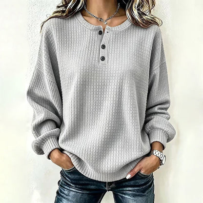 ✨👚Moletom masculino casual de trama waffle