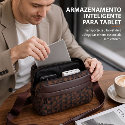 ✨Bolsa transversal quadrada de couro PU para homens