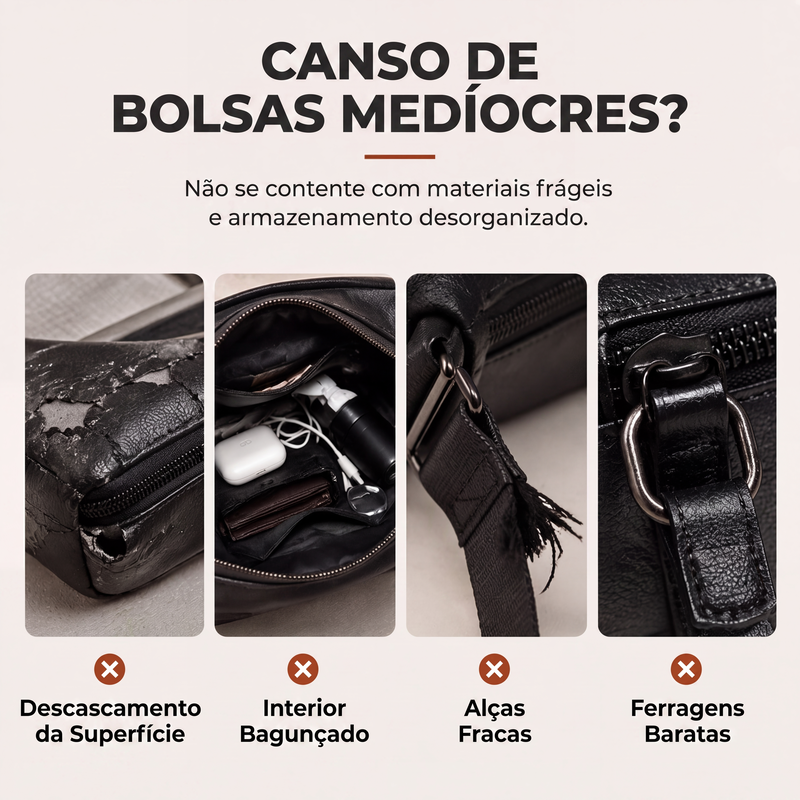 ✨Bolsa transversal quadrada de couro PU para homens