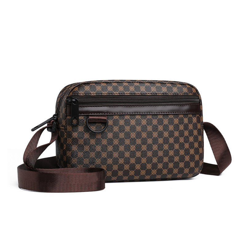✨Bolsa transversal quadrada de couro PU para homens
