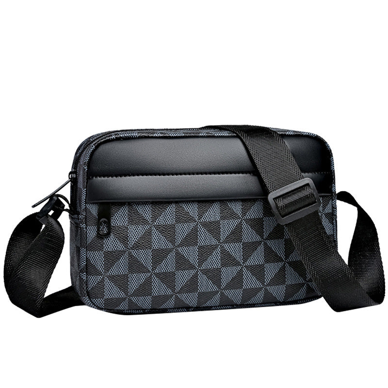 ✨Bolsa transversal quadrada de couro PU para homens