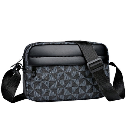 ✨Bolsa transversal quadrada de couro PU para homens