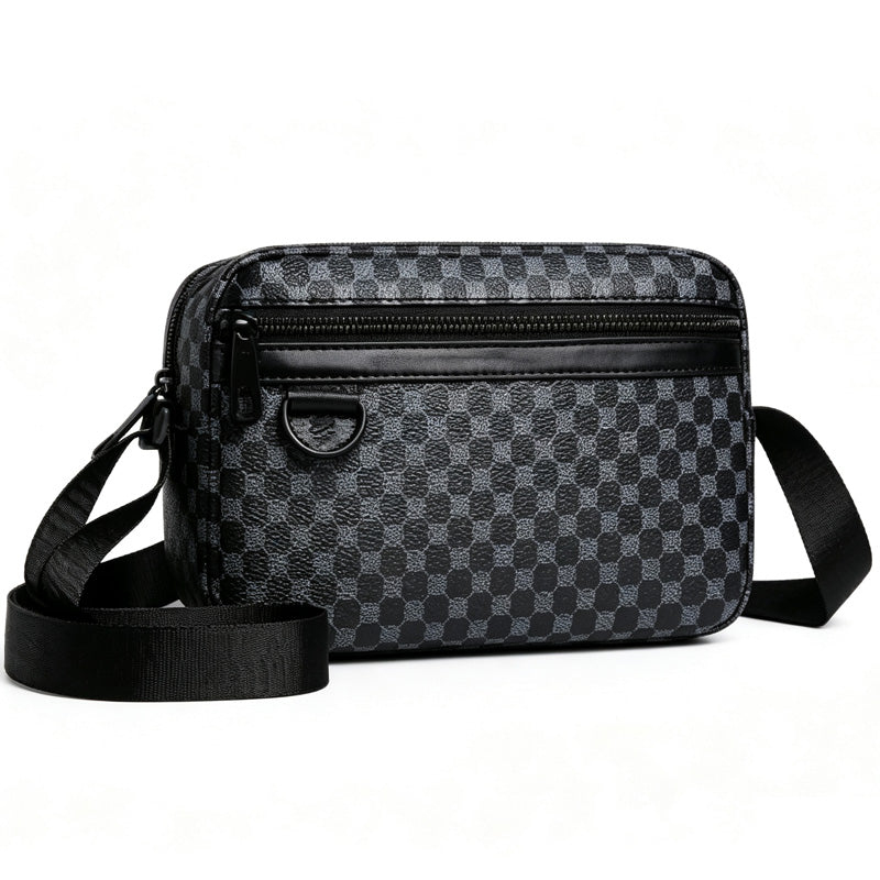 ✨Bolsa transversal quadrada de couro PU para homens