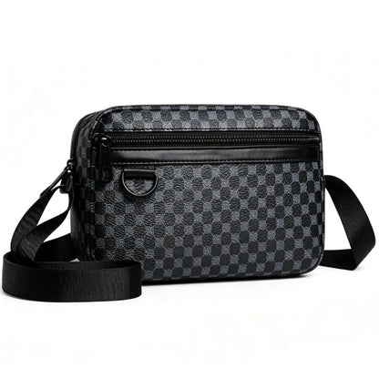 ✨Bolsa transversal quadrada de couro PU para homens