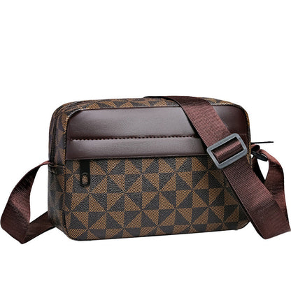 ✨Bolsa transversal quadrada de couro PU para homens