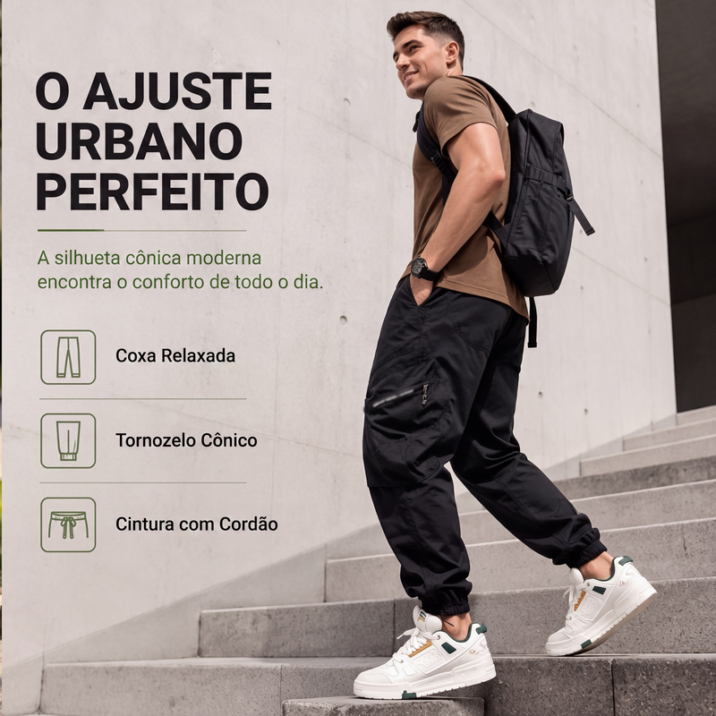✨Calças cargo masculinas casuais com vários bolsos