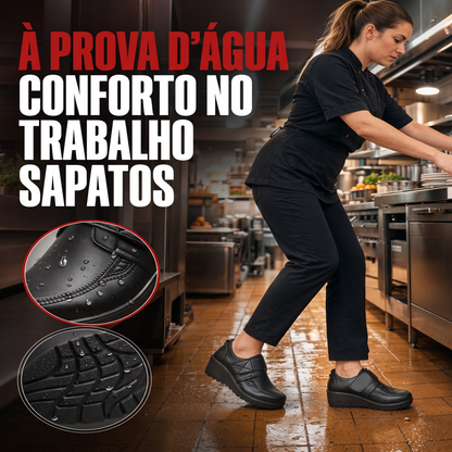 ✨Sapatos de trabalho confortáveis e impermeáveis
