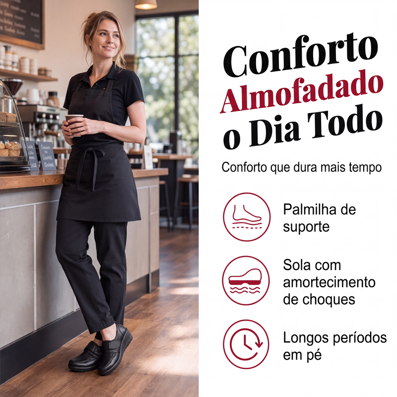 ✨Sapatos de trabalho confortáveis e impermeáveis