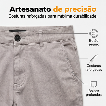 ✨Calça moderna de cintura baixa com perna slim
