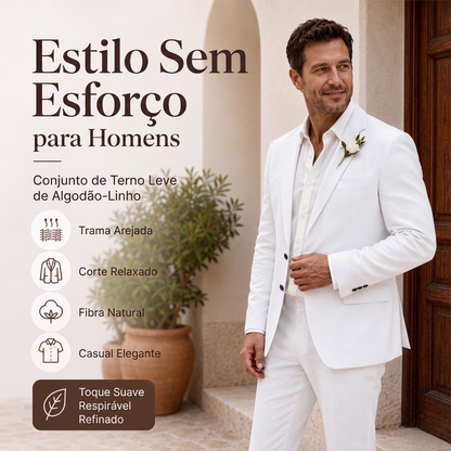 ✨Blazer masculino clássico de dois botões com corte slim