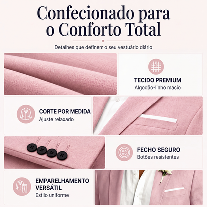 ✨Blazer masculino clássico de dois botões com corte slim